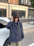 Teenie Weenie【三合一】小熊外套女冬季兩件套老錢風中長款寬松外套 棕色 S (160) 曬單實拍圖