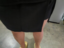黑色開叉半身短裙女2025夏季高腰顯瘦a字胖mm防走光西裝包臀裙褲 6699黑色 3XL 【推薦135-145斤】 曬單實(shí)拍圖