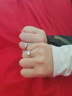 DRAGBOLL鉆戒女莫桑石戒指情侶對(duì)戒一對(duì)結(jié)婚訂婚求婚七夕送老婆七夕節(jié)禮物 女戒50分活口+男戒活口 曬單實(shí)拍圖