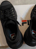斐樂(lè)（FILA）女鞋帆布鞋LAVA胖胖底厚高底增鞋板鞋帆布鞋休閑鞋 黑-BK 37.5 曬單實(shí)拍圖
