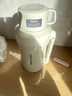 摩飛電器（Morphyrichards）電熱水壺便攜式燒水壺旅行熱水壺?zé)婵毡貕夭讳P鋼保溫瓶大容量戶外 MR6061 1L 椰奶白 曬單實(shí)拍圖