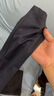 杉杉（FIRS）【含桑蠶絲】休閑褲男士四季薄款商務(wù)通勤抗皺透氣男褲 黑色 32  曬單實拍圖