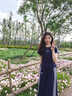 夏蓓朵ootd美式運動套裝女夏季藏藍色短袖半身裙學(xué)生寬松顯瘦休閑兩件套 藏藍色套裝 L 【建議105斤-120斤】 曬單實拍圖