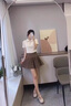 鉑吶苓瑪麗珍小皮鞋女春夏高跟鞋粗跟淺口圓頭仙女風(fēng)單鞋法式一字帶女鞋 瑪麗珍小皮鞋【米白】 38 曬單實(shí)拍圖