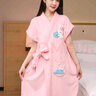 法蘭格慕浴巾女可穿可裹浴袍珊瑚絨吸水速干可愛(ài)浴裙大人家用洗澡浴衣斗篷 粉色萌萌兔 曬單實(shí)拍圖