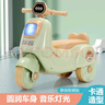babyjianle小孩摩托滑行車(chē)1-3歲男女寶寶學(xué)步小孩摩托車(chē)滑步車(chē)兒童平衡車(chē) 青果綠＋音樂(lè )燈光 曬單實(shí)拍圖