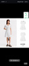 森馬（Semir）【連衣裙合輯】夏天女法式慵懶風(fēng)裙子復(fù)古學(xué)院風(fēng)針織裙雪紡碎花裙 B款法式方領(lǐng)裙-白色調(diào)00411 L 曬單實(shí)拍圖