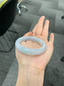 商朝糯冰種飄花翡翠手鐲女玉鐲子緬甸緬甸老坑玉手鐲 大圈口可選 曬單實(shí)拍圖