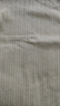 歐莎（OSA）法式V領(lǐng)撞色花瓣領(lǐng)針織衫女夏季新款百搭復(fù)古冰絲短袖T恤上衣 白色 L 曬單實拍圖