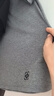 朗姿正肩刺繡短袖T恤修身圓領短款高級感2025年夏季新款氣質上衣 中灰色 L 曬單實拍圖
