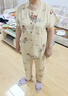 古今（GUJIN）送媽媽中老年睡衣女夏季棉綢短袖長褲薄款涼感大碼寬松外穿家居服 曬單實拍圖