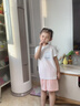 真維斯女童速干套裝夏季兒童運動(dòng)短袖長(cháng)褲女孩網(wǎng)眼透氣夏裝中大童訓練服 白 洛米X+紫 比耶洛米X 140 曬單實(shí)拍圖