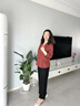 羅蒙媽媽裝母親節禮物時(shí)尚洋氣質(zhì)2025新款套裝喜婆婆婚宴服中老年女裝 安可拉紅上衣  XL  105-120斤（卡碼拍?。?曬單實(shí)拍圖