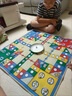 OIMG飛行棋地毯大號成人兒童親子互動游戲大富翁桌游家庭游戲墊高級版 90*90cm飛行棋 曬單實拍圖
