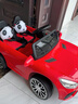 岙貝樂(lè)兒童電動(dòng)車(chē)四輪汽車(chē)可坐人雙人座帶遙控童車(chē)男女小孩寶寶玩具車(chē) 中國(guó)紅：遙控雙驅(qū)硬座硬輪12V4A 搖擺+藍(lán)牙+音樂(lè)+可坐雙人 曬單實(shí)拍圖