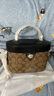蔻馳（COACH）女包 KAY CROSSBODY 盒子包單肩斜挎手提包七夕情人節(jié)送女生禮物 卡其配黑色78277IMCBI 曬單實(shí)拍圖