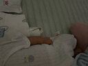 貝瑞加（Babyprints）嬰兒連體衣2件夏季短袖嬰兒衣服新生兒純棉哈衣輕薄爬服 白藍(lán)66 曬單實(shí)拍圖