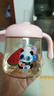 貝親兒童牛奶杯1-3歲寶寶喝水喝奶PPSU直飲奶瓶雙吸管水杯 粉色330mL 曬單實拍圖