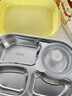 麥軒學(xué)生飯盒中學(xué)生專用316食品級(jí)兒童保溫餐盒帶飯不銹鋼便當(dāng)盒帶碗 凱蒂貓4格1550ml【贈(zèng)餐具湯碗】 #抗菌316內(nèi)膽 曬單實(shí)拍圖