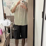 牧唯美式復(fù)古工裝基礎(chǔ)短褲男士2025夏季新款休閑簡約直筒百搭五分中褲 深灰色 XL [建議130-145斤] 曬單實拍圖
