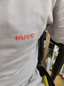 HUGO雨果【七夕節禮物】【打底T恤三件套】男士春夏棉質(zhì)徽標短袖T恤 307-深綠色 L 曬單實(shí)拍圖