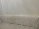 南極人（home）靠枕床上靠背腰部靠墊床靠背墊純色床頭套罩軟包床頭靠墊靠背墊子 JY米黃色【無(wú)甲醛 無(wú)靜電】 長(cháng)200x高60x厚7cm-有床頭適用款 曬單實(shí)拍圖