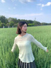 微光里2025夏季新款薄款冰絲防曬罩衫長袖t恤女慵懶風(fēng)空調(diào)罩衫軟糯上衣 T恤長袖罩衫綠色M碼80-110斤 曬單實拍圖