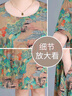 珂源羊中老年連衣裙女2024新款夏裝遮肚子媽媽夏季奶奶直筒裙子透氣 2XL 曬單實拍圖