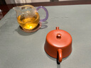 紫來順宜興紫砂壺精品粗砂朱泥大紅袍云柱壺純?nèi)止すΨ虿杈咦仙皦貑螇?大紅袍云柱壺 110ml 曬單實(shí)拍圖