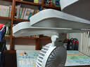 腓立比臺燈護眼學習宿舍兒童可充電插電學生宿舍床頭燈閱讀小臺燈讀寫風 風扇時鐘氛圍燈-插電款 帶USB線 曬單實拍圖