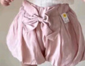 班喜迪女童褲子夏裝2026新款洋氣女寶寶花苞燈籠褲薄款夏季兒童冰絲短褲 粉色 80 曬單實(shí)拍圖