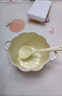 喆系雙耳大號(hào)南瓜湯碗奶油風(fēng)可愛陶瓷家用水果沙拉碗泡面碗螺螄粉碗 1380燒制純色奶黃 南瓜碗2碗2勺 曬單實(shí)拍圖