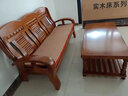 中酷 實(shí)木沙發(fā)組合老式木制客廳中式家具紅椿木質(zhì)春秋椅小戶(hù)型木沙發(fā) 單人位+三人位+長(cháng)茶幾 曬單實(shí)拍圖