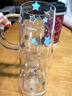 BABLOV高硼硅玻璃杯女生高顏值大容量吸管水杯耐高溫茶水杯子禮物 曬單實(shí)拍圖
