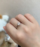 中國黃金六爪足銀戒指女求婚托帕石鉆戒生日禮物送女友老婆結(jié)婚紀(jì)念日 足銀六爪戒指托帕石50分-京速達(dá) 曬單實(shí)拍圖