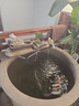 流水趣陶瓷金魚缸大號庭院院子門海睡蓮缸荷花缸老式大水缸流水循環(huán)擺件 80板＋流水＋鴨（適合80-100缸 曬單實拍圖