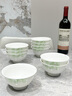 NINE CRANES景德鎮(zhèn)高顏值陶瓷家用碗具米飯碗微波爐簡約4.5英寸飯碗10個 曬單實拍圖