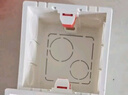 LSNUO86底盒暗裝聯(lián)排帶卡扣裝修接線盒通用暗盒開(kāi)關(guān)插座預(yù)埋底盒加厚 【四項(xiàng)卡扣】紅色*50只裝 曬單實(shí)拍圖