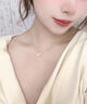 伊燦輕奢百分比水鉆仿珍珠項鏈女小眾設計高級鎖骨鏈2025新款爆款頸鏈 輕奢金色百分比水鉆珍珠項鏈 曬單實(shí)拍圖