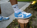 耐克NIKE男休閑鞋喬丹AJ1大學(xué)藍(lán) JORDAN1運(yùn)動(dòng)鞋 FZ2138-114白藍(lán)42 曬單實(shí)拍圖