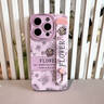 五鼠適用蘋(píng)果16Promax手機(jī)殼新款女iPhone15Pro創(chuàng)意腕帶支架14plus保護(hù)套13pro時(shí)尚全包防摔小眾高級(jí)感 【玫瑰粉】名媛小香風(fēng)-腕帶款 iPhone 16 Pro Max 曬單實(shí)拍圖