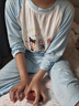 皮爾卡丹（pierre cardin）童裝哪吒衣服男童睡衣套裝夏季2025新款兒童哪吒插肩袖春秋兩件套 娜扎兒童衣服-藍色 140 尺碼9~10歲【130-140cm】 曬單實(shí)拍圖