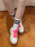 UIWI 潮牌女鞋厚底潮流小白鞋豹紋運動(dòng)板鞋輕奢高級感透氣軟底休閑鞋 珍珠米U389 38 （建議拍大一碼） 曬單實(shí)拍圖