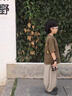 貝孩趣兒童裝男童夏裝套裝2025新款夏季衣服中大童男孩帥氣燈籠褲兩件套 軍綠色 160 碼(建議身高145-155厘米) 曬單實拍圖