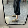 BIRKENSTOCK勃肯德國進口新品男女款牛皮絨面革Tokio包頭系踝拖鞋 沙色窄版1028323 38 曬單實拍圖