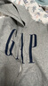 GAP男女裝2025秋季新款logo印花抓絨寬松運動(dòng)連帽衫衛衣786920 灰色 L (175/96A) 亞洲尺碼 曬單實(shí)拍圖