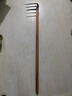 立錦園藝摟草松土耙子農(nóng)具釘耙翻土耙鐵耙農(nóng)用工具鋤地挖土耙鐵抓子 一體型中三齒耙+1.2米槐木柄 曬單實(shí)拍圖