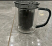 美斯尼 玻璃茶杯茶水分離杯墨色創(chuàng)意泡茶杯帶過濾水杯子花茶杯功夫茶具 墨客杯 320mL 曬單實拍圖