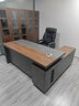 穆源辦公桌簡(jiǎn)約現代辦公室家具桌椅組合輕奢經(jīng)理單人桌子大班臺老板桌 【包安裝】總長(cháng)220寬80+側柜+老板椅+六門(mén)柜 曬單實(shí)拍圖