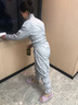 依更美暴汗服發(fā)汗衣女爆汗套裝舞蹈生練功形體褲健身運動桑拿發(fā)汗 豪雨藍(lán)【套裝】 M 曬單實拍圖